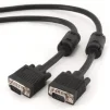 Кабель Cablexpert VGA - VGA (M/M), HD15, з 2-ма фер. кільцями, чорний, 15 м (CC-PPVGA-15M-B) пакет - 1